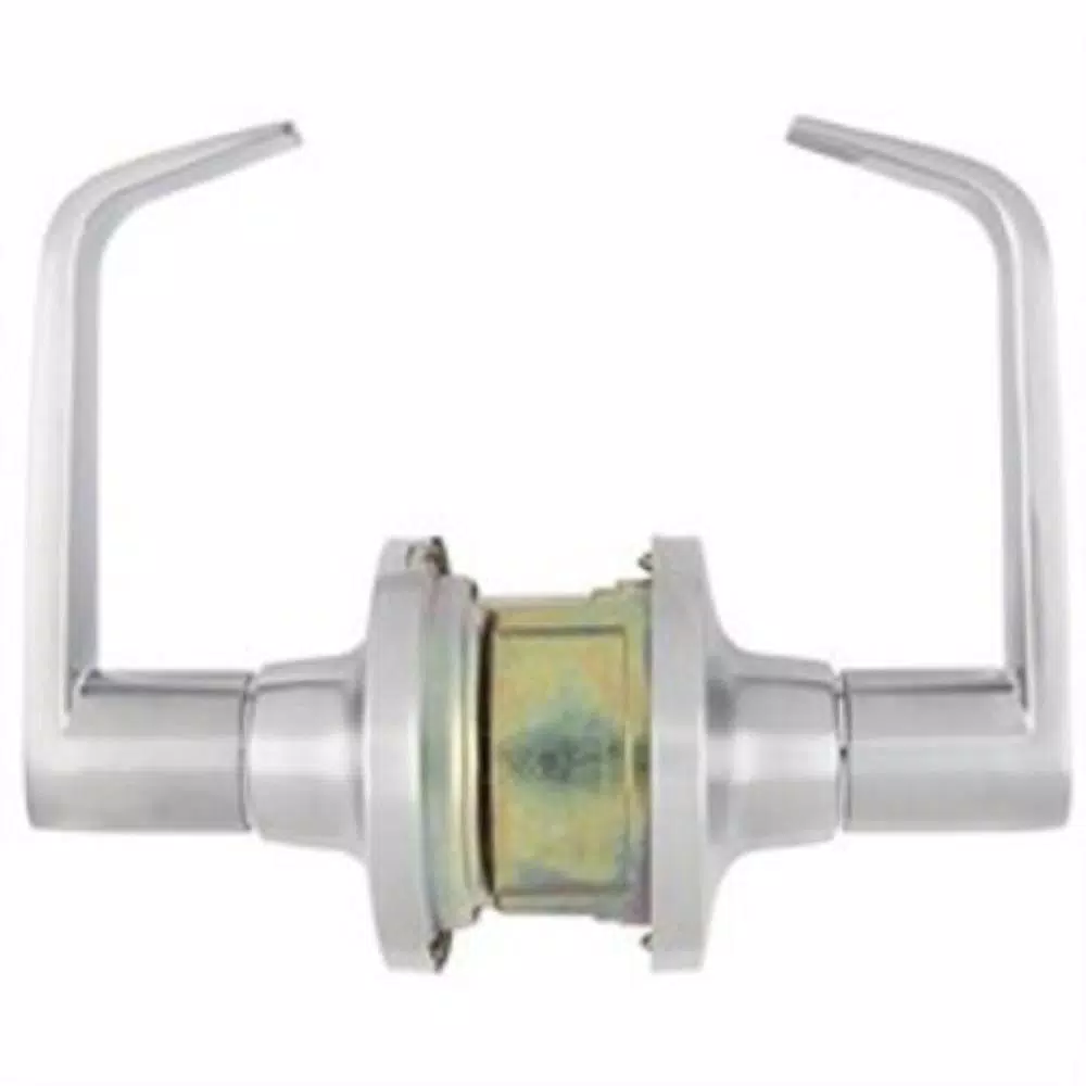 Universal Hardware Satin Chrome Standard Duty Passage Lever, ANSI Grade 2, 2-3/4 in. Hall/Closet Lock