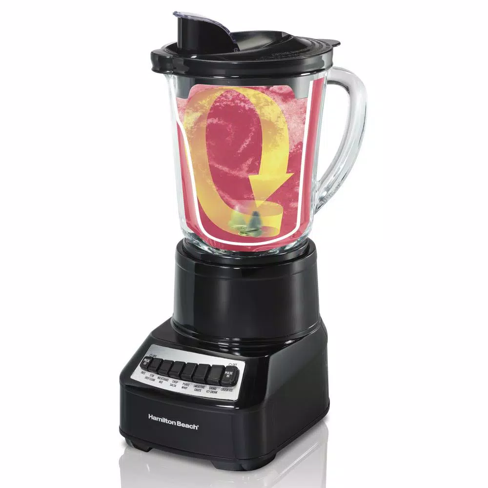 Hamilton Beach Wave Crusher 14-Speed Countertop Blender, 40 oz. Glass Jar, 700W, Black