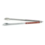 Outset 22 in. Stainless Steel Tongs with Rosewood Handles and Locking Mechanism thumbnail 1