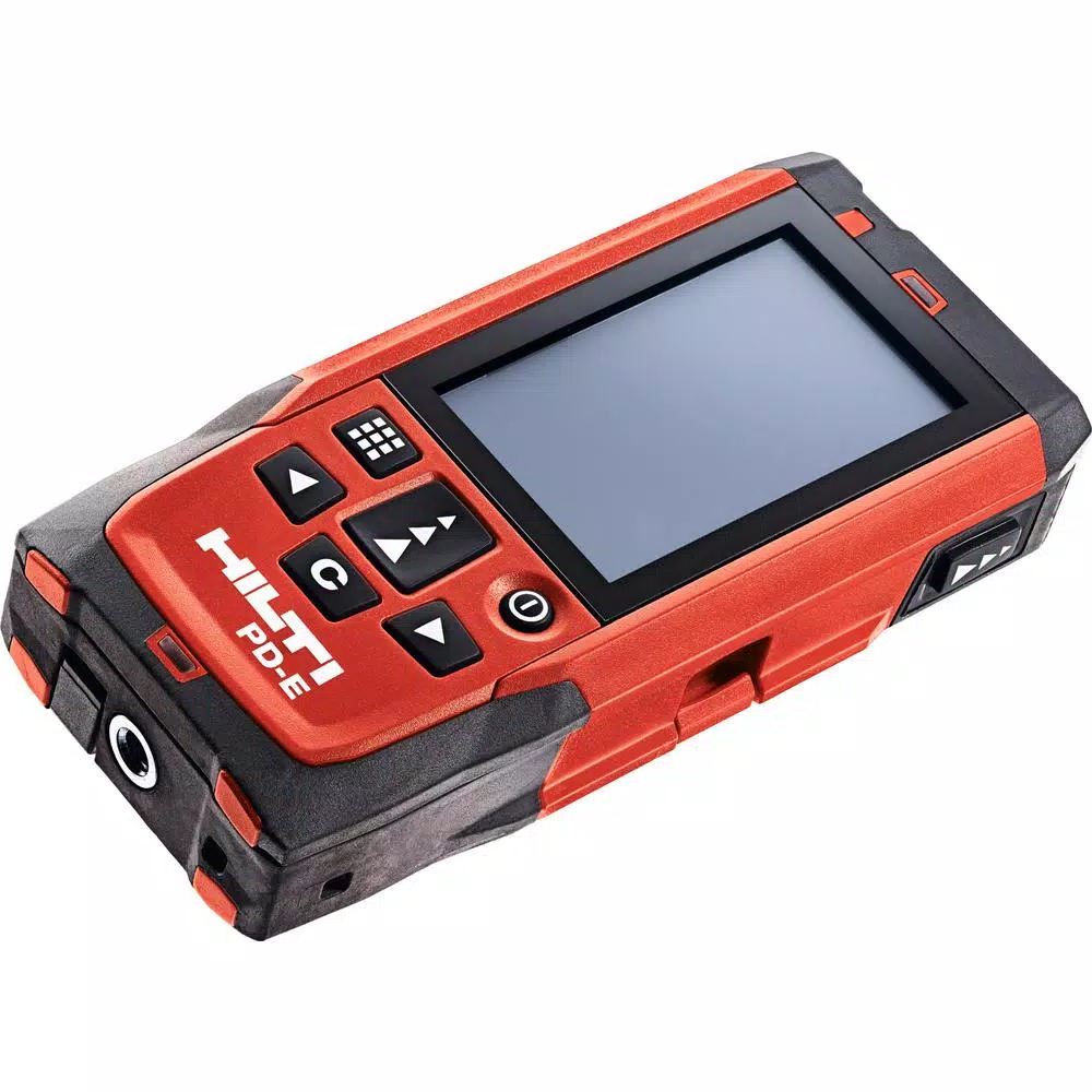 Hilti PD-E Laser Range Meter, 656 ft. Measuring Tool with E-Paper Display