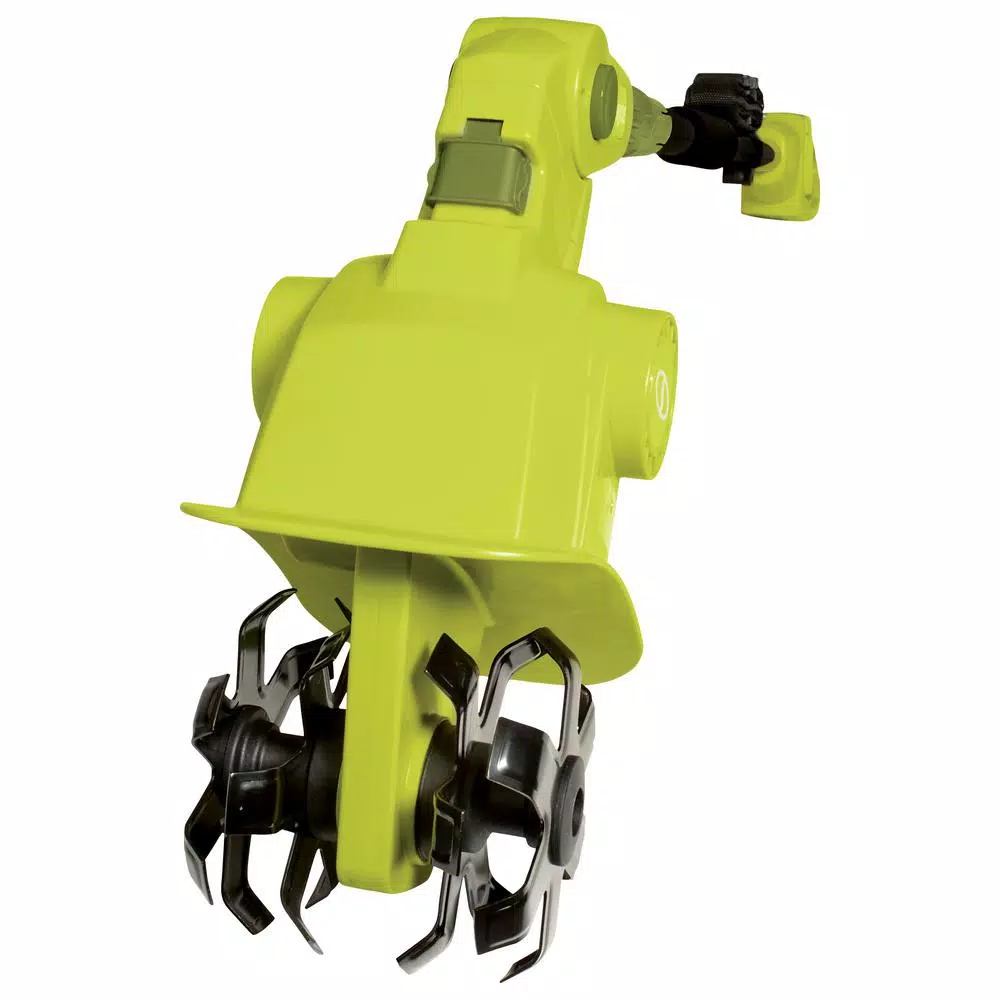Sun Joe 4.5 Amp Electric Multi-Tool Lawn Care System - Hedge Trimmer, String Trimmer, and Garden Tiller