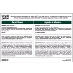 Simple Green Carpet Cleaner Secondary Labels, Bilingual, 10-Pack thumbnail 1