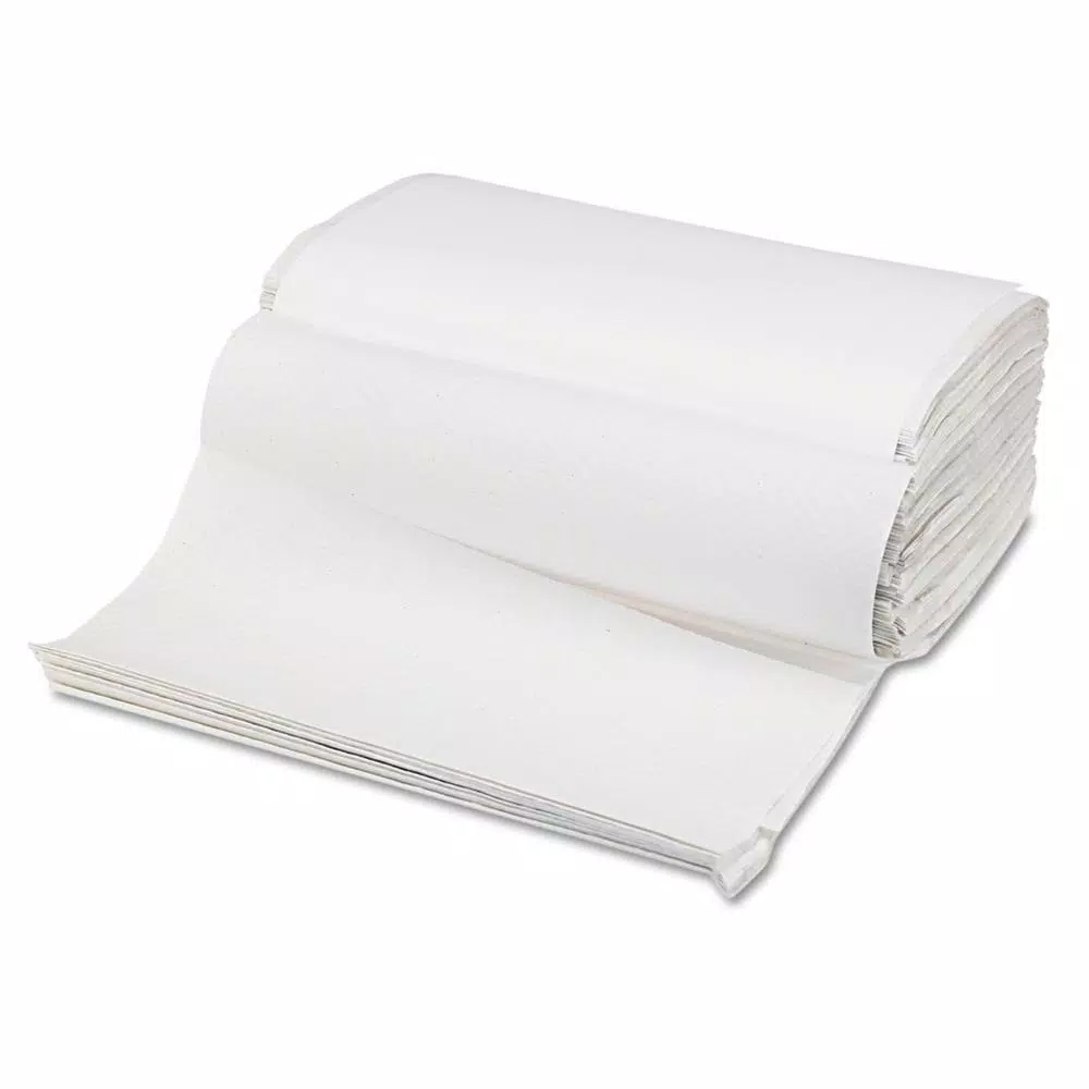 Boardwalk Single-Fold White Paper Towels, 9 x 9.45 in, 4000 Count Case