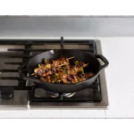 Lodge 12 in. Cast Iron Grill Pan with Dual Handles, Black thumbnail 5
