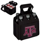 Picnic Time Texas A&M Aggies 6-Bottle Insulated Neoprene Beverage Carrier - Black thumbnail 2