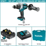 Makita 18V LXT Brushless Cordless 1/2 in. Driver-Drill Kit with 5.0 Ah Battery and Charger thumbnail 2