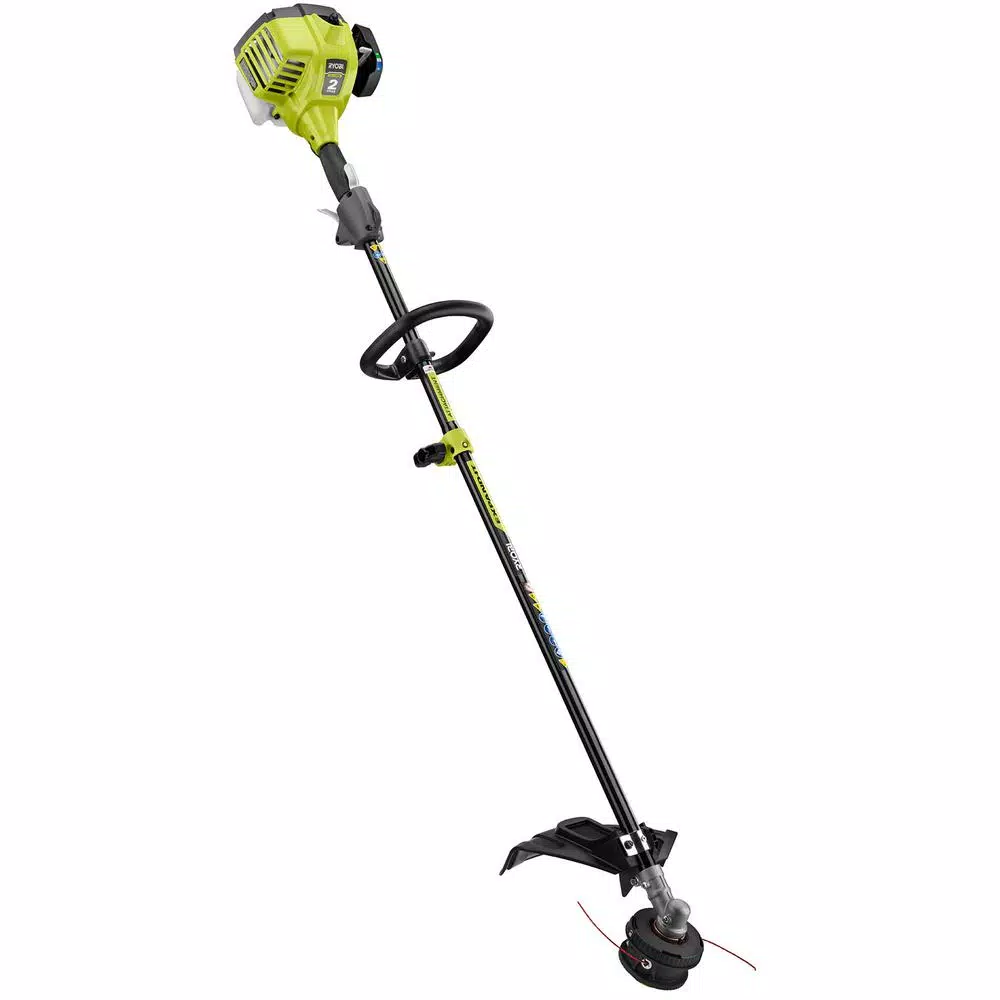 RYOBI 25cc 2-Cycle Gas Straight Shaft String Trimmer, Attachment Capable