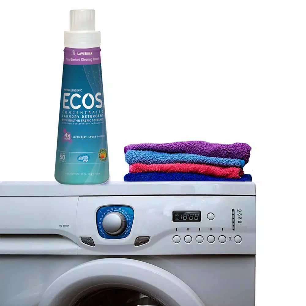 ECOS 4x Ultra Concentrate Laundry Detergent, Lavender Scent, 25 oz