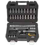 DEWALT 69-Piece 1/4 in. Drive SAE and Metric Socket Set thumbnail 2