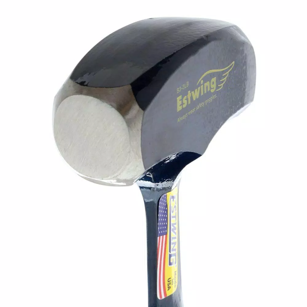 Estwing 3 lb. Drilling Hammer with Shock Reduction Grip, Blue