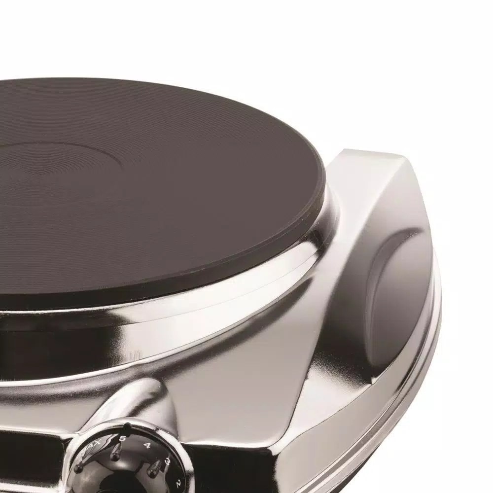 Brentwood Appliances TS-337 1000W Single Burner Electric Hot Plate, Silver