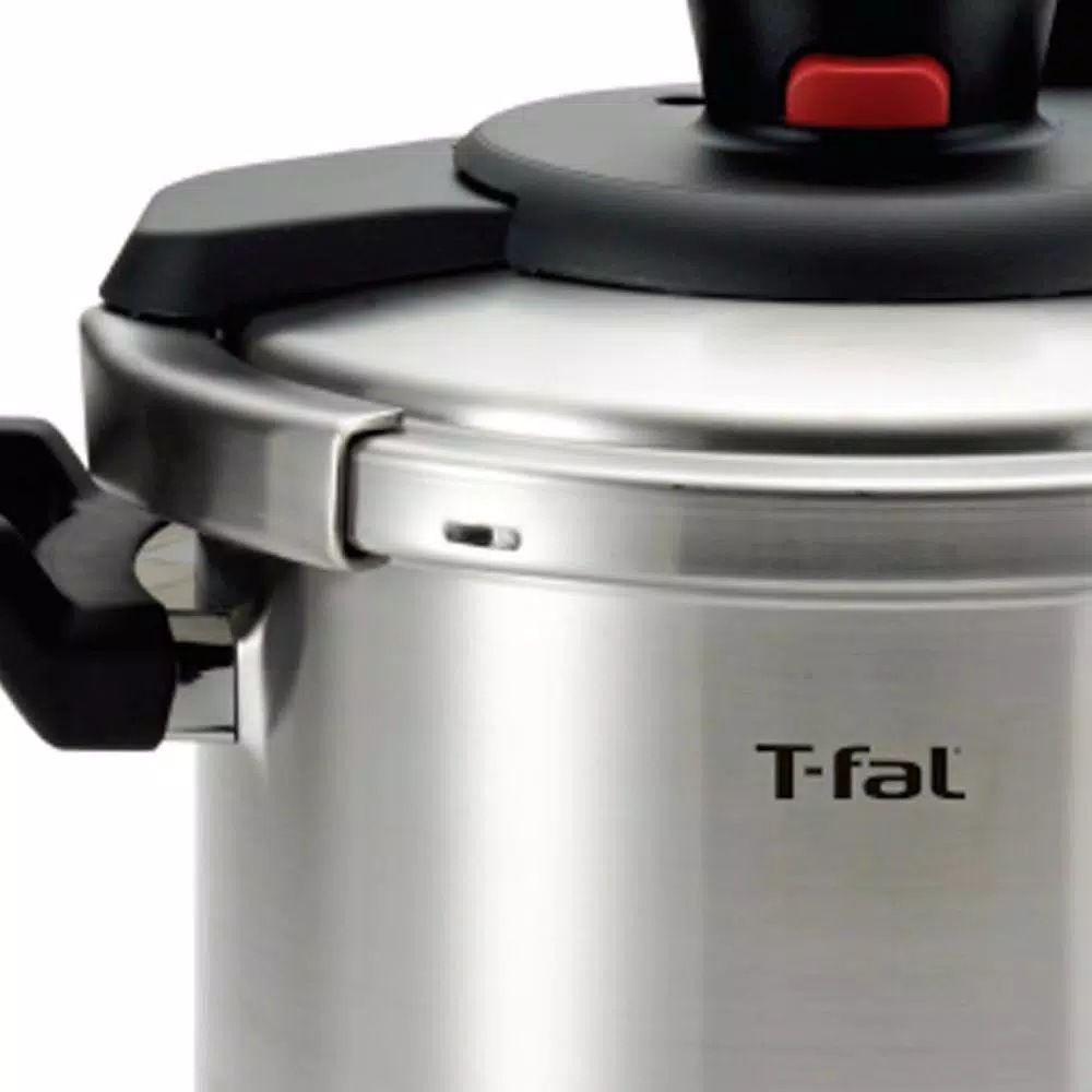 T-fal Clipso 8 Qt. Stainless Steel Stove Top Pressure Cooker with Steam Basket