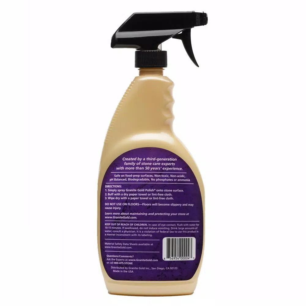 Granite Gold Polish 2-Pack, 24 oz. Spray Bottles for Natural Stone Surfaces