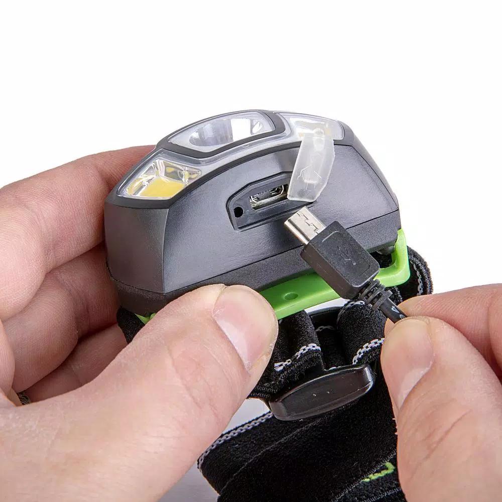 PowerSmith 250 Lumens LED Rechargeable Headlamp, Waterproof Dual Spot & Flood Light