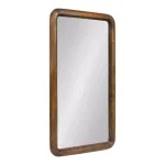 Kate and Laurel Pao Classic Walnut Brown Solid Wood Rectangle Accent Mirror, 16.73 x 31.5 in thumbnail 2