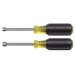 Klein Tools 2-Piece Magnetic Nut Driver Set with 3 in. Hollow Shafts and Cushion Grip Handles thumbnail 1