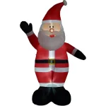 Fraser Hill Farm 12 ft. Traditional Santa Christmas Inflatable, Pre-lit Outdoor Holiday Decoration thumbnail 2
