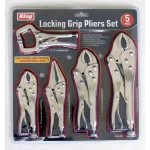 King 5-Piece Assorted Locking Grip Pliers Set, Drop-Forged Heat-Treated Steel thumbnail 1