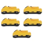 DEWALT 20V MAX Compact Lithium-Ion 3.0Ah Battery Pack, 5-Pack (DCB230) thumbnail 1
