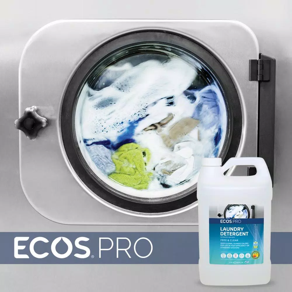 ECOS Pro Free and Clear Liquid Laundry Detergent, 128 oz.