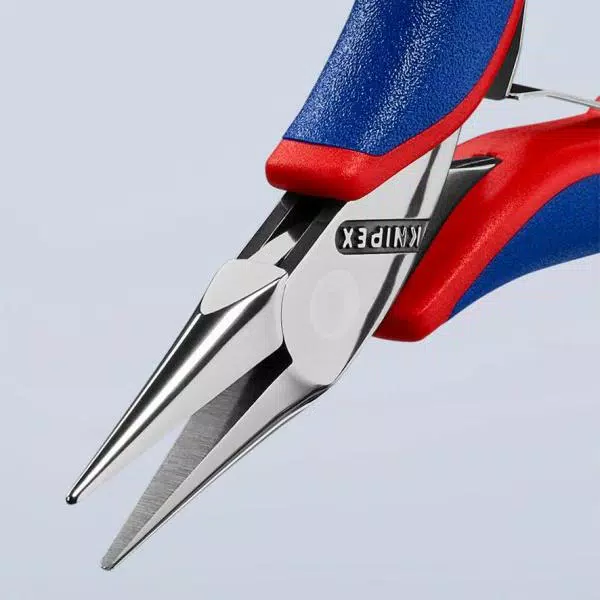 KNIPEX 4-1/2 in. Precision Box Joint Electronics Pliers with Flat Tips