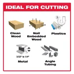 Diablo Demo Demon 9 in. 9 TPI Carbide General Purpose Reciprocating Saw Blade (2-Pack) thumbnail 2