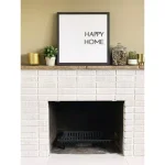 Petal Lane Home Happy Home Magnetic Memo Board with Raised Letters, Ebony Frame thumbnail 2