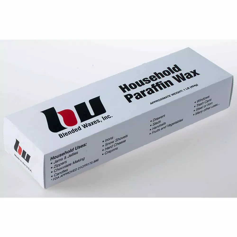 Unbranded Multi-Purpose Paraffin Wax Block - 1 lb - Colorless & Odorless