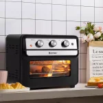 Costway 23 Qt. Black Air Fryer Oven with Rotisserie, 6-in-1 Convection Toaster Oven, 1700W thumbnail 2
