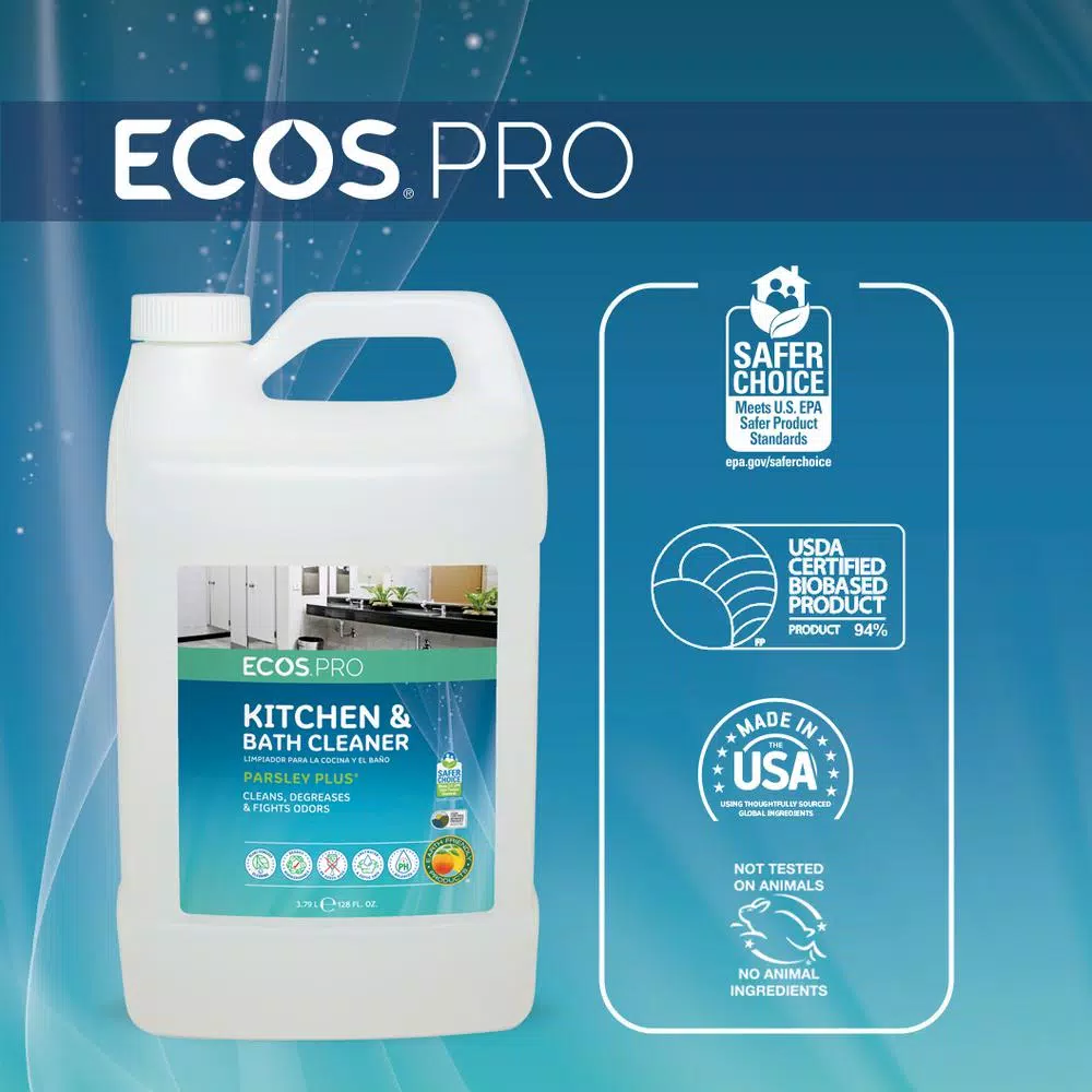 ECOS Pro Orange Plus All Purpose Cleaner and Degreaser Concentrate, 1 Gallon