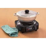 IMUSA 11.6 qt. Cast Aluminum Caldero with Natural Finish and Tight Fitting Lid thumbnail 4