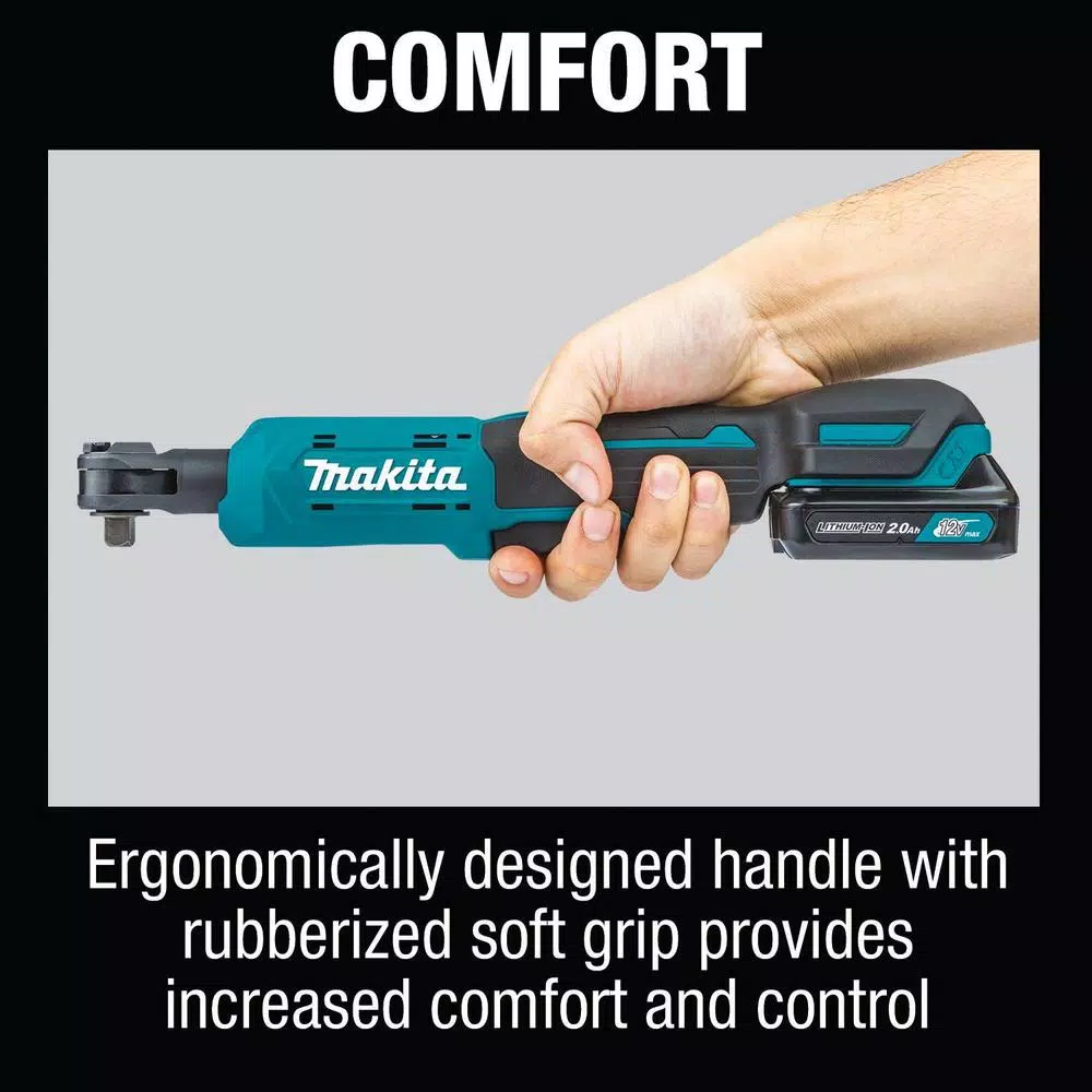 Makita 12V MAX CXT Cordless 3/8 in. and 1/4 in. Sq. Drive Ratchet Kit with 2.0 Ah Battery and Charger