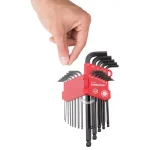 Steelman 26-Piece SAE and Metric Long Arm Ball End Hex Key Wrench Set thumbnail 6