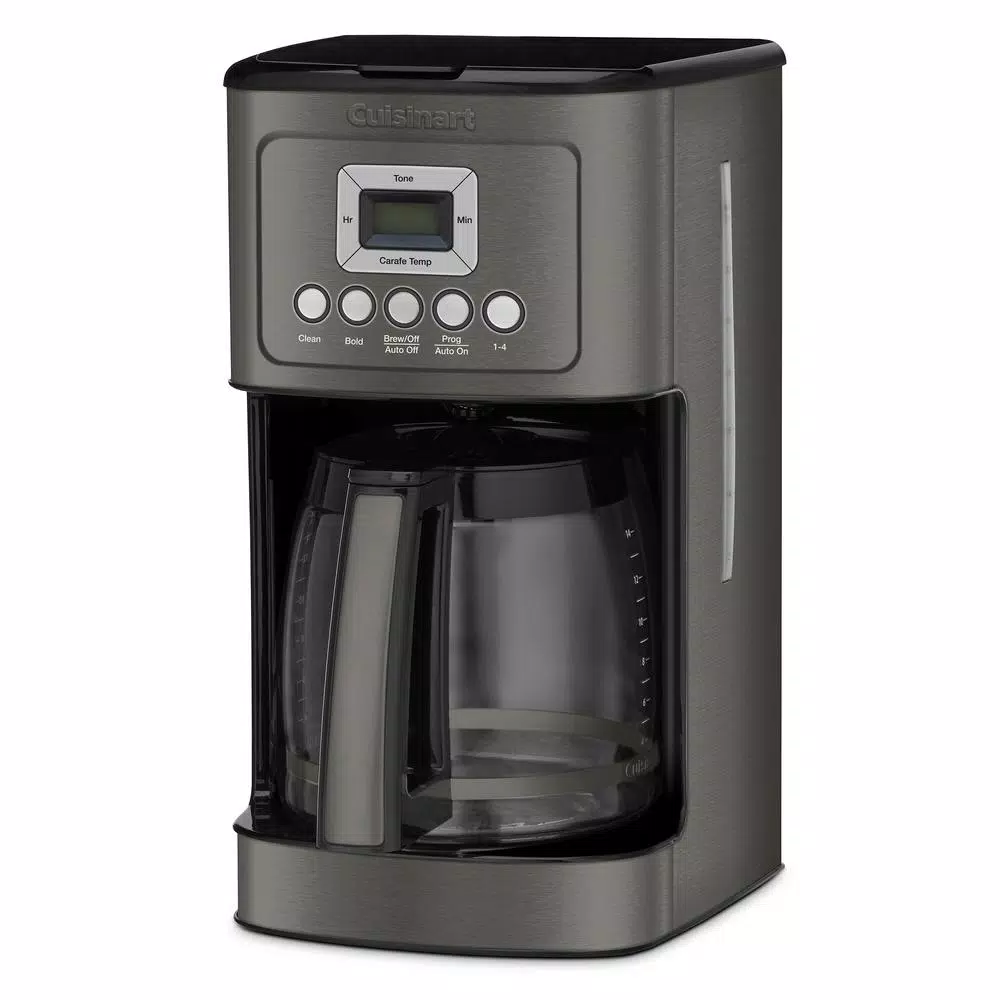 Cuisinart 14-Cup Programmable Black Stainless Steel Drip Coffee Maker with Brew Strength Control