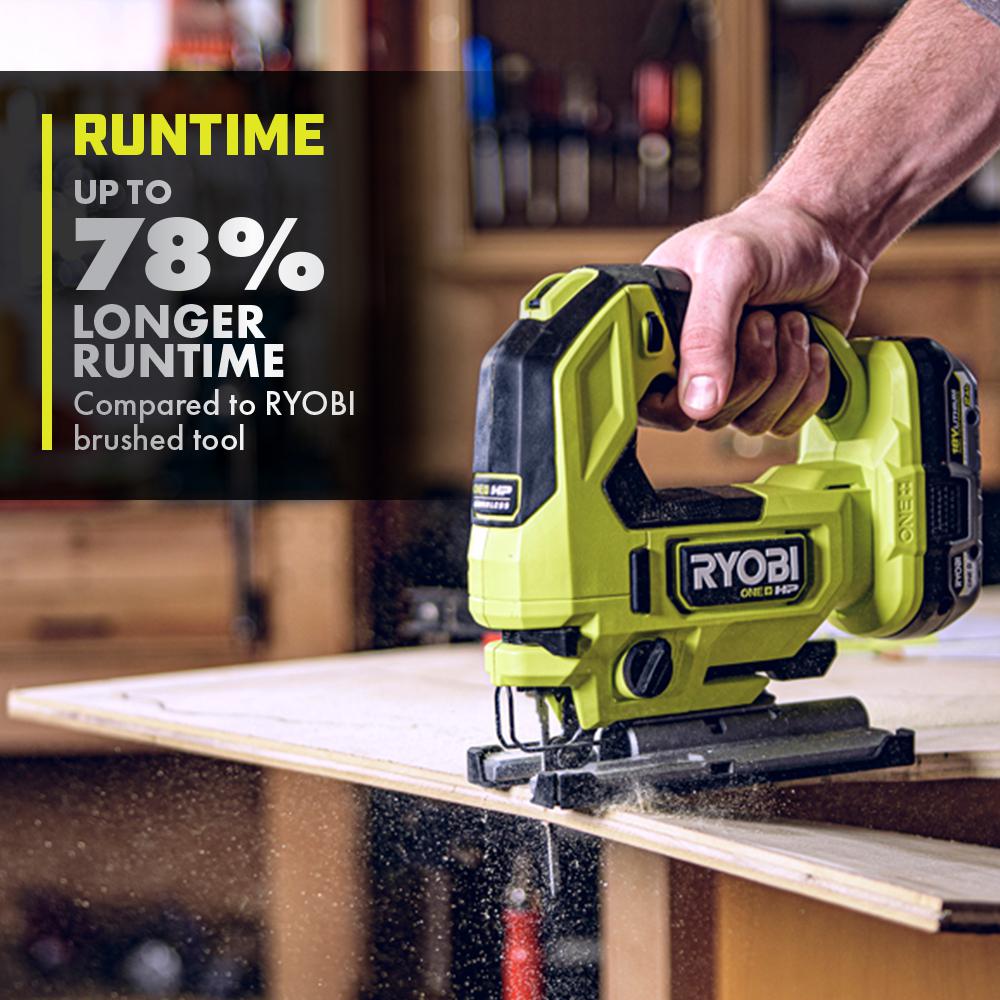 RYOBI 18V ONE+ HP Brushless Cordless Jig Saw, Tool Only