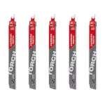 Milwaukee TORCH 9 in. 7 TPI Carbide Teeth Reciprocating Saw Blades for Thick Metal Cutting (5 Pack) thumbnail 1