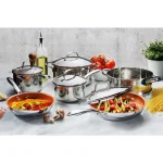 Gotham Steel Stainless 10-Piece Ti-Cerama Non-Stick Cookware Set with Lids thumbnail 5