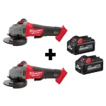 Milwaukee M18 FUEL 4-1/2 in. / 5 in. Brushless Cordless Angle Grinder Kit with Paddle Switch and (2) 6.0 Ah Batteries thumbnail 1