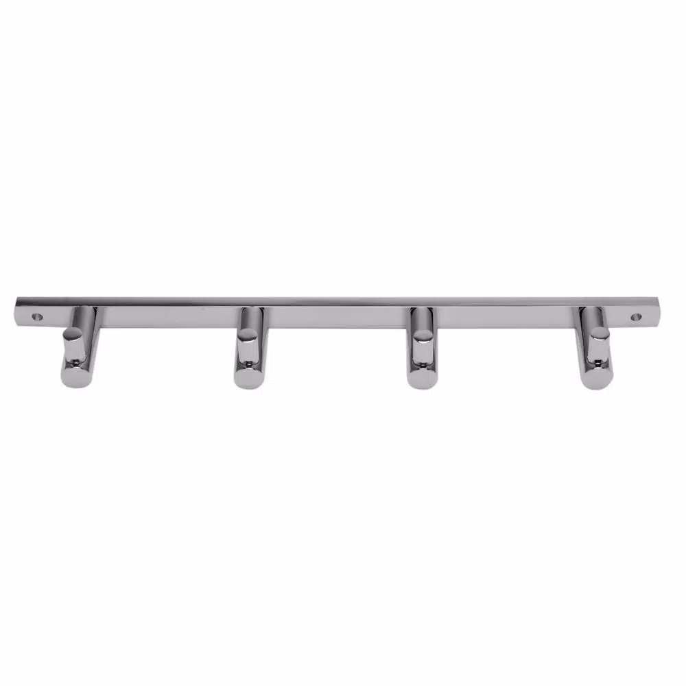 ALFI BRAND AB9528 Quadruple Robe Hook, Polished Chrome, Solid Brass