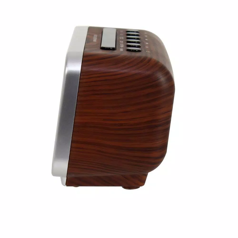 Jensen JCR-232 Retro Flip Style Digital AM/FM Alarm Clock with Dual Alarms