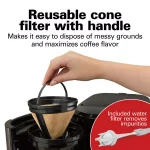 Hamilton Beach 12-Cup Programmable Coffee Maker with Thermal Carafe, Black thumbnail 5