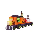 Gemmy 5.5 ft. Halloween Train Airblown Inflatable with Lights, Family Friendly Decor thumbnail 5