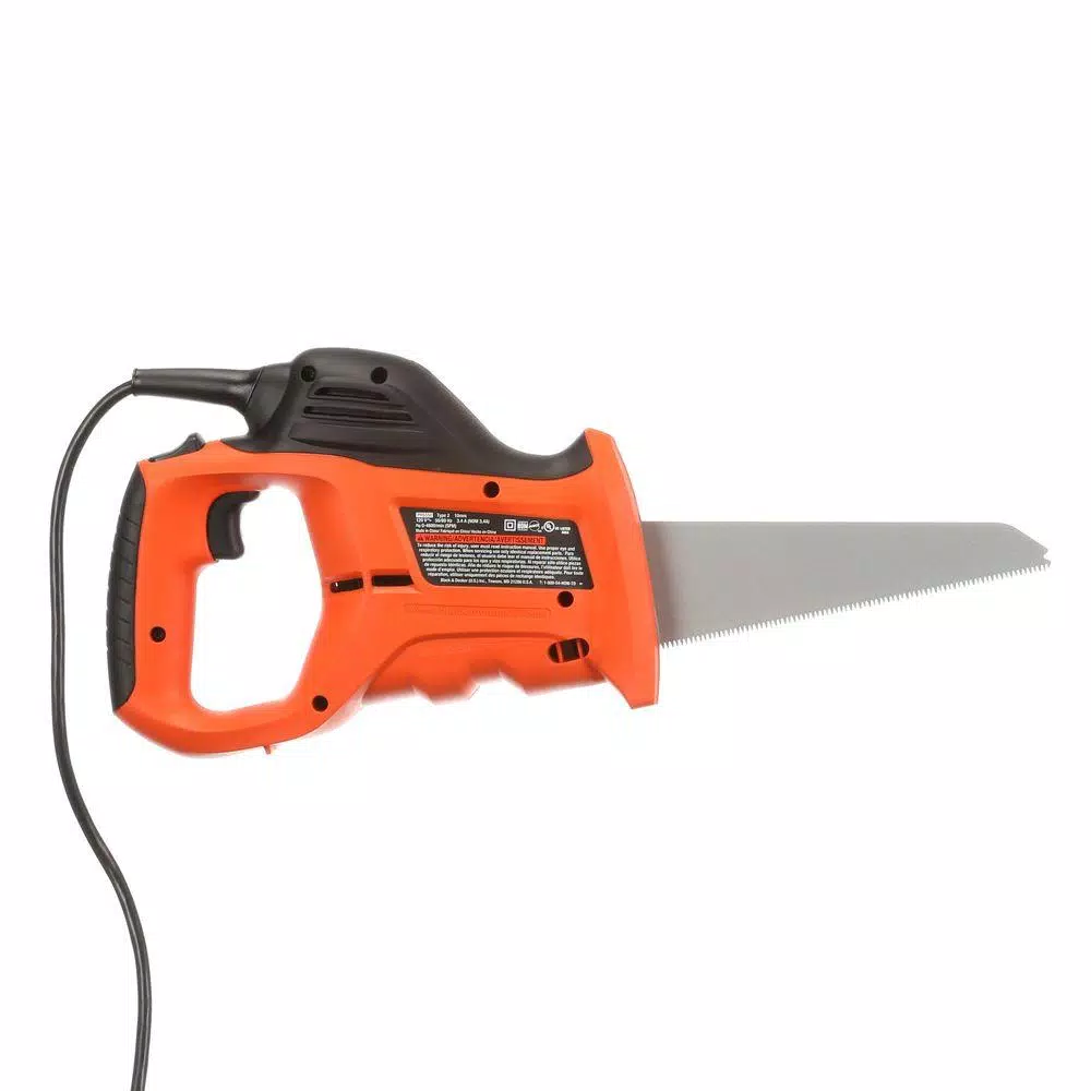 BLACK+DECKER 3.4 Amp Corded Specialty Hand Saw with Keyless Blade Change