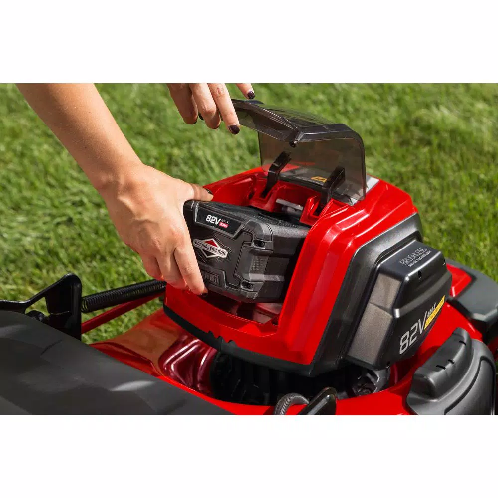 Snapper Briggs & Stratton 82V MAX 19 in. Cordless Electric Lawn Mower Kit with (2) 2.0 Ah Batteries and Rapid Charger