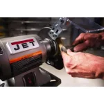 JET JBG-6W 6 in. Bench Grinder with Wire Wheel and Cast Iron Guards thumbnail 6