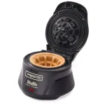 Presto Single Black Belgian Waffle Bowl Maker, 4-inch Nonstick Waffle Iron thumbnail 2