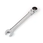 TEKTON 19 mm Flex-Head Ratcheting Combination Wrench, 6-Point Box End thumbnail 1