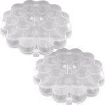 Chef Buddy Deviled Egg Trays with Snap-On Lids, Holds 36 Eggs (Set of 2) thumbnail 1