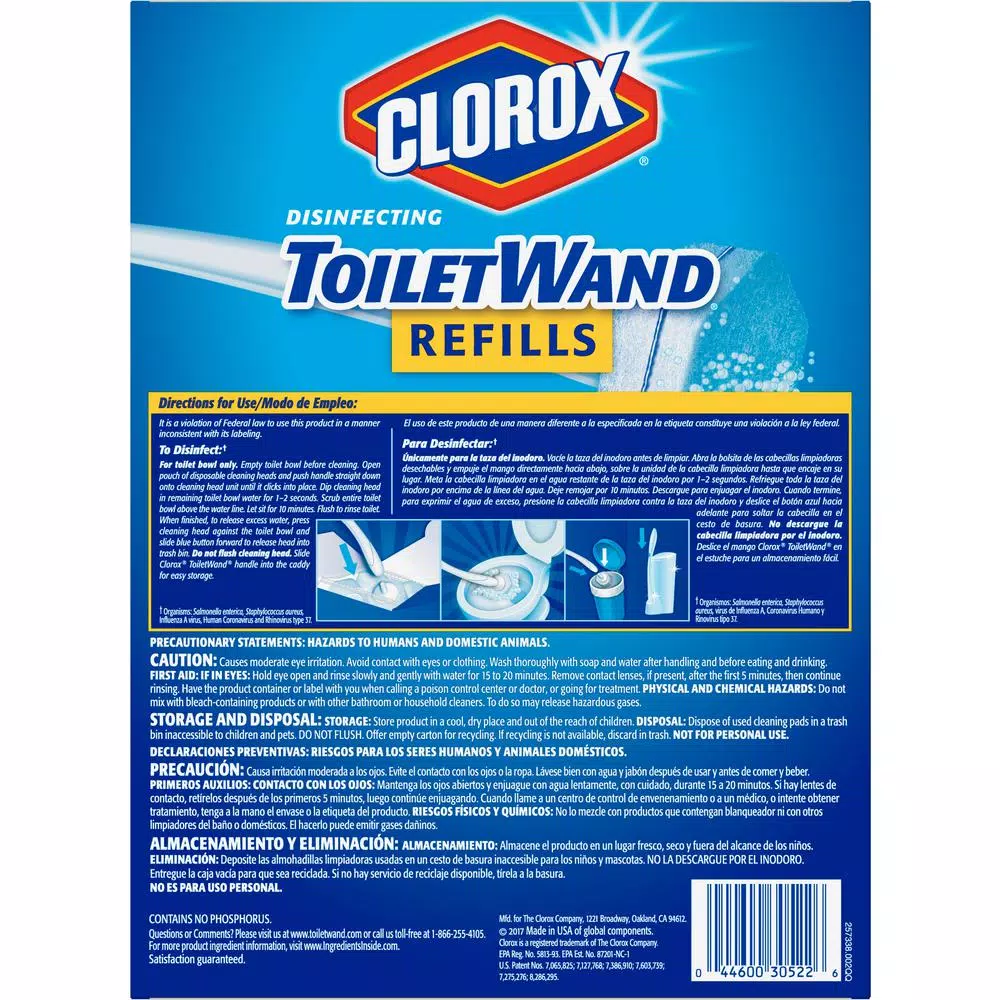 Clorox ToiletWand Disinfecting Toilet Bowl Cleaner Refill Pads, 20-Count