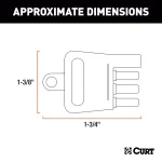 CURT 4-Way Flat Connector Tester for Trailer Wiring and Electrical Diagnostics thumbnail 4